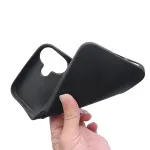 Premium Black TPU Slim Silicone Case For iPhone 16