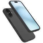 Premium Black TPU Slim Silicone Case For iPhone 16