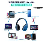 Moveteck C4354 Bluetooth Headphones With Noise Cancelling Microphone