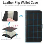 PU Leather Magnetic Wallet Case For iPhone 16 Plus