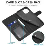 Magnetic Flip Wallet Book Case For iPhone 16 Pro