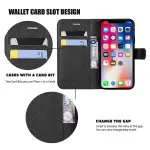 Magnetic Flip Wallet Book Case For iPhone 16 Pro