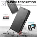 Magnetic Flip Wallet Book Case For iPhone 16 Pro