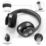 Best T-43 Wireless Bluetooth Headphones Built-in Mic Noise Cancelling Earphones