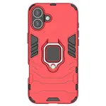 Armor Shockproof Hard Red Ring Case For iPhone 16