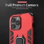 Armor Shockproof Ring Stand Case Cover For iPhone 16 Pro Max