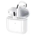 Bluetooth Earpods with Noise Cancelling Microphone True Wireless Earbuds, Compatible with Android iOS, White