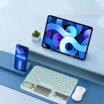 Slim Wireless Bluetooth Transparent Keyboard , For iPhone, Android