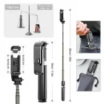 Wireless Bluetooth Selfie Stick Tripod extendable with Remote Control & 360