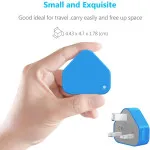 Triangle Fast Wall Plug Charger Adapter with USB-A Port for Universal Use