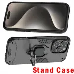 For iPhone 16 Pro Shockproof High Quality Ring Case Cover