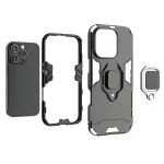 For iPhone 16 Pro Shockproof High Quality Ring Case Cover