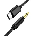 Type C to 3.5mm Aux Cable Male Audio Jack Nylon Cable Adapter For iPad/Samsung