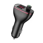 Bluetooth FM Car Transmitter Mp3 Player Charger Adaptor, 2.4A QC 3.0 Cigarette Lighter