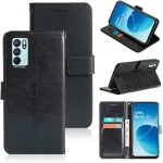 Heavy Duty PU Leather Wallet Case for Oppo Reno6 Pro+ 5G (2021) Magnetic Closure Stand Cover