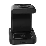 3-in-1 Wireless Charging Station with LED for Phone, Watch & AirPods