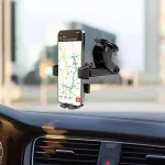 Universal Car Phone Holder with 360° Rotation Adjustable Telescopic In Car Dashboard Phone Mount