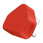 Red Triangle USB Wall Plug Charger 1AMP for Quick Device Charging