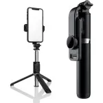 7-in-1 Selfie Stick Tripod, 40.5" Ext, Bluetooth Remote, 360°