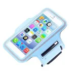 Waterproof Running Phone Armband, Outdoor Sports Holder, Sky-Blue