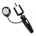 Mini Selfie Tripod with 360° Rotation - Battery-Powered Phone Holder