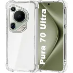 Huawei Pura 70 Ultra Clear TPU Case, Military-Grade Protection Cover