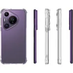 Huawei Pura 70 Pro Clear TPU Case, Military-Grade Shockproof Cover