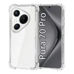 Huawei Pura 70 Pro Clear TPU Case, Military-Grade Shockproof Cover