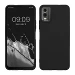 Nokia C32 Case - Slim Soft TPU Silicone Cover - Shockproof Protective Black Case