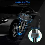 USB Car Charger 3 Port Cigarette Lighter Adapter Super Fast 18W Charging