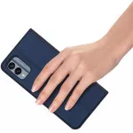 Slim Flip Case for Nokia X30 5G - Protective Mobile Phone Cover, Wallet Style Book Case - Blue