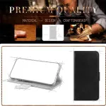 Premium Leather Wallet Case for Nokia C32 (6.5”) - Magnetic Flip Cover with Cash & Card Slots, Soft TPU Back - Black