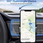 360° Universal In Car Air Vent Phone Holder Stand | Cradle Mount for GPS & Smartphones | Loadbasket