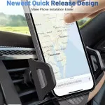 360° Universal In Car Air Vent Phone Holder Stand | Cradle Mount for GPS & Smartphones | Loadbasket