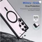 Sleek Shockproof Magnetic Case with Magsafe Compatibility | Reliable Protection for Samsung S24 Ultra