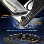 Loadbasket Shockproof Magnetic Case for Samsung Galaxy S24 | Translucent Matte Design with MagSafe