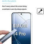 Xiaomi 14 Pro Screen Protector | Self-Healing TPU Film, Anti-Scratch Camera Lens Guard | Case-Friendly 2+2 Pack