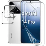 Xiaomi 14 Pro Screen Protector | Self-Healing TPU Film, Anti-Scratch Camera Lens Guard | Case-Friendly 2+2 Pack