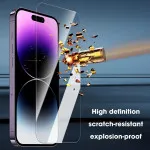 iPhone 16 Pro Max Glitter Ring Case with Tempered Glass Screen Protector | Slim Fit Purple Cover | UK