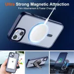 Magnetic iPhone 14 Case MagSafe Wireless Charging , Military-Grade Shockproof Slim Cover, Matte Navy