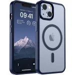 Magnetic iPhone 14 Case MagSafe Wireless Charging , Military-Grade Shockproof Slim Cover, Matte Navy