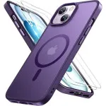 iPhone 14 Magnetic Transparent Case, MagSafe Compatible - Shockproof Military Grade Protection Wireless Charging