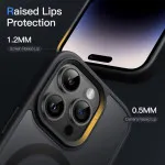 Translucent Magnetic Case for iPhone 14 Pro Max 6.7-Inch - Shockproof & MagSafe Compatible Slim Phone Cover