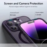 MagSafe Slim iPhone 14 Pro Max Case with 10 FT Drop Protection Shockproof Design in Matte Purple