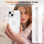 MagSafe iPhone 15 Case - Slim Matte Shockproof with 10 FT Drop Protection - Clear Anti-Scratch Cover | UK