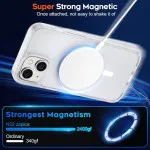 MagSafe iPhone 15 Case - Slim Matte Shockproof with 10 FT Drop Protection - Clear Anti-Scratch Cover | UK