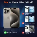 Loadbasket Premium iPhone 15 Pro Magnetic Case [MagSafe Ready] Slim Matte Black Shockproof Cover | UK