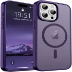 Magnetic iPhone 15 Pro Case - Purple, MagSafe Compatible, 10FT Drop Protection, Slim & Shockproof