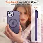 MagSafe Compatible iPhone 16 Plus Case - Slim Shockproof Matte Anti-Scratch Cover for Men & Women, Purple