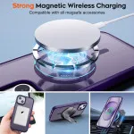 MagSafe Compatible iPhone 16 Plus Case - Slim Shockproof Matte Anti-Scratch Cover for Men & Women, Purple